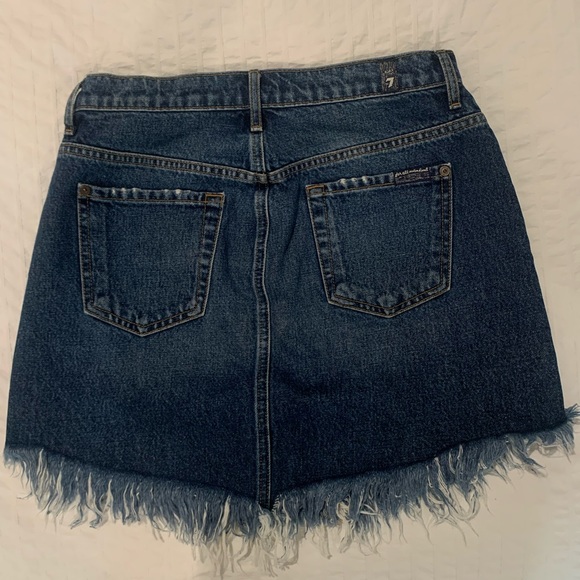 7 for Mankind Jean Skirt - Picture 3 of 4